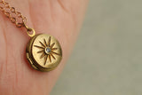 Tiny Compass Star Locket