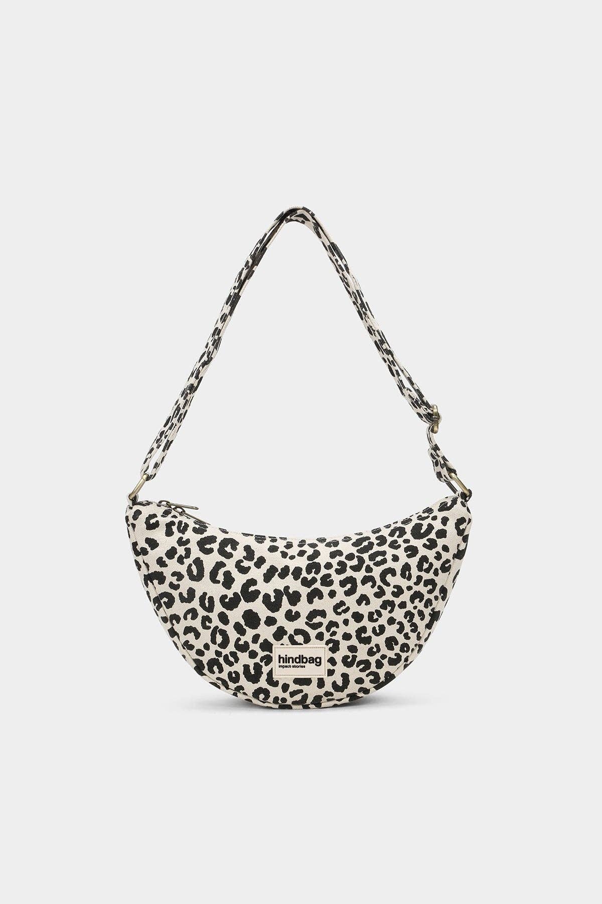 Andrea Leopard Bum Bag in Ecru