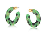 Ilona Resin Hoop Earrings
