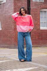 Taz Recycled Cotton Mix Two Tone Jumper