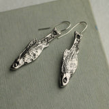 Silver Sardine Earrings