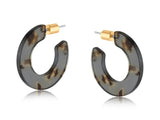 Ilona Resin Hoop Earrings