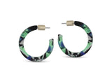 Isla Tiny Hoop Resin Earrings