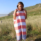 Tides Changing Robe - Coral/Navy