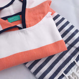 Tides Changing Robe - Coral/Navy