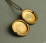 Antique Swallow Bird Locket