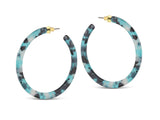 Sophia Large Hoop Resin Earrings