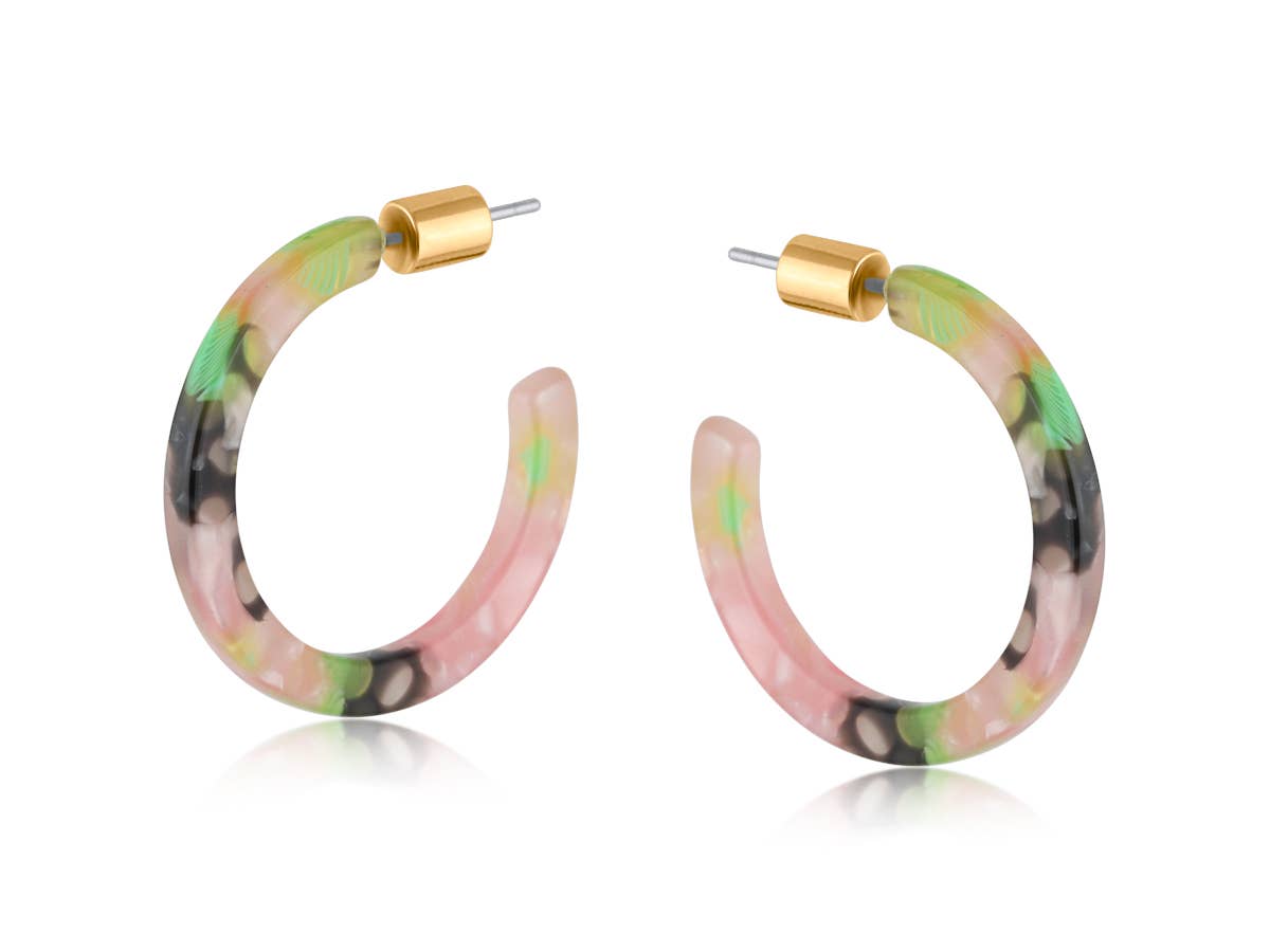 Ilona Resin Skinny Earrings - Ebbflowcornwall