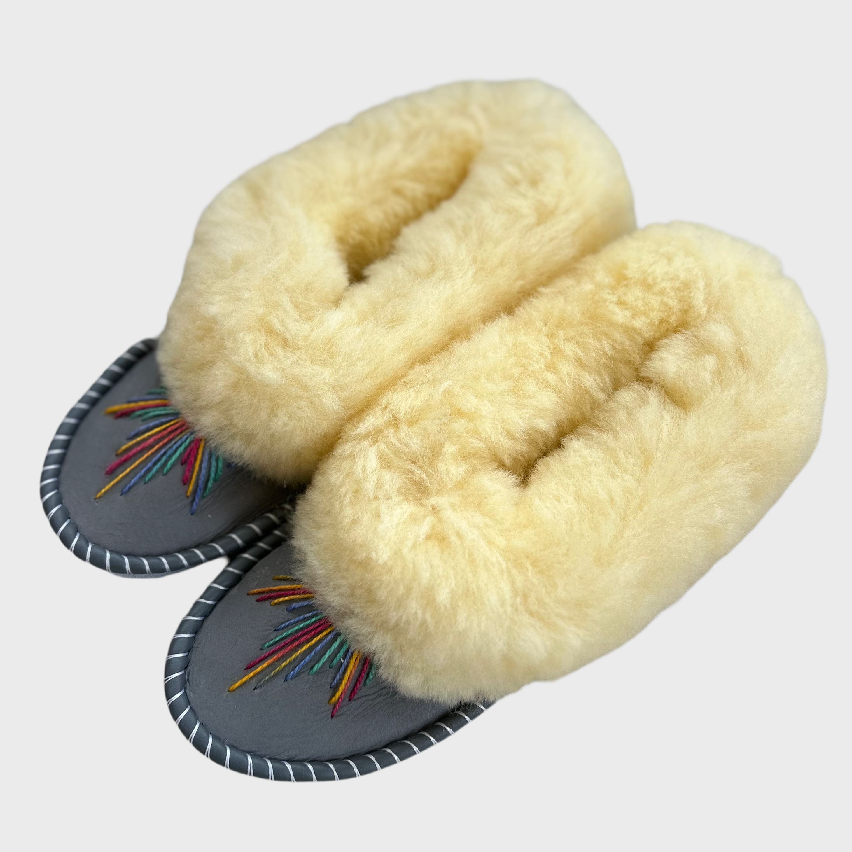 Sheepskin Moccasin Slippers