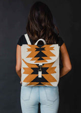 Cream, Camel & Black Aztec Backpack