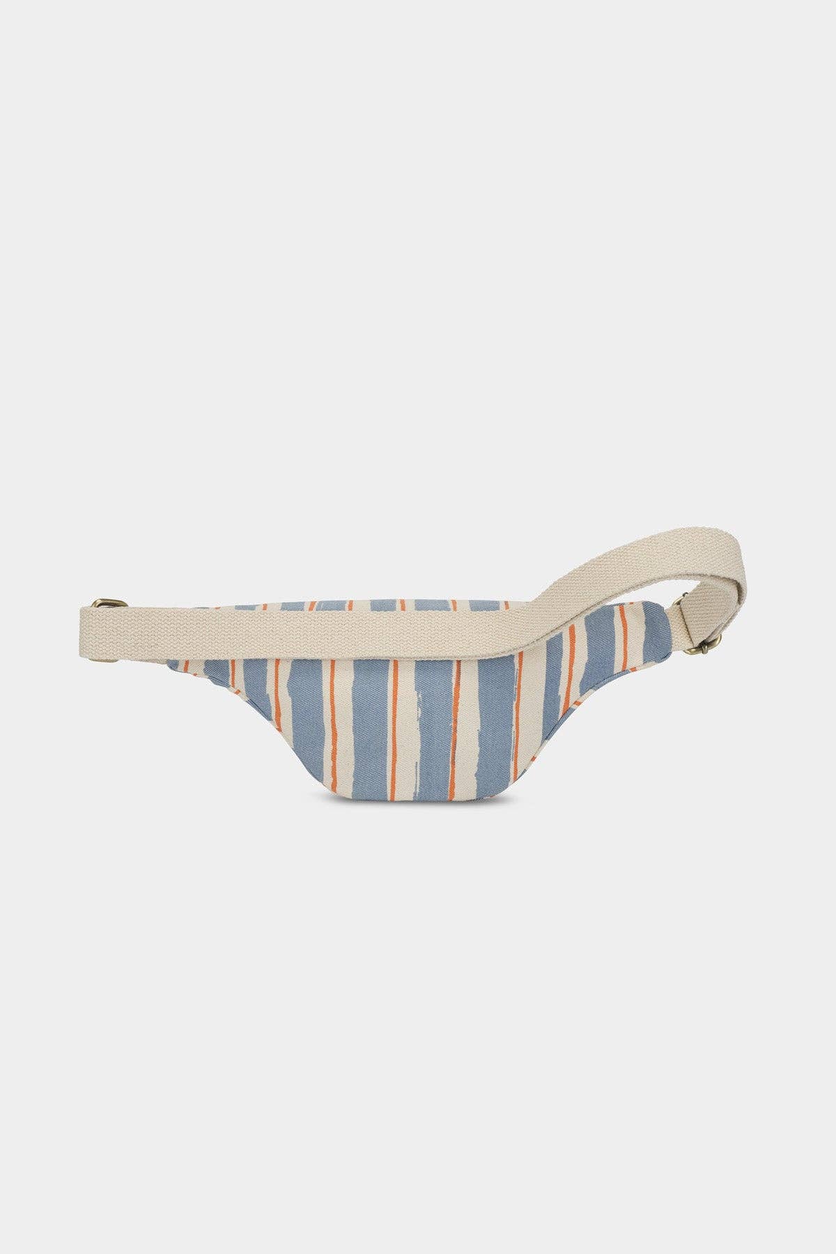 Olivia Orange and Blue Striped Bumbag