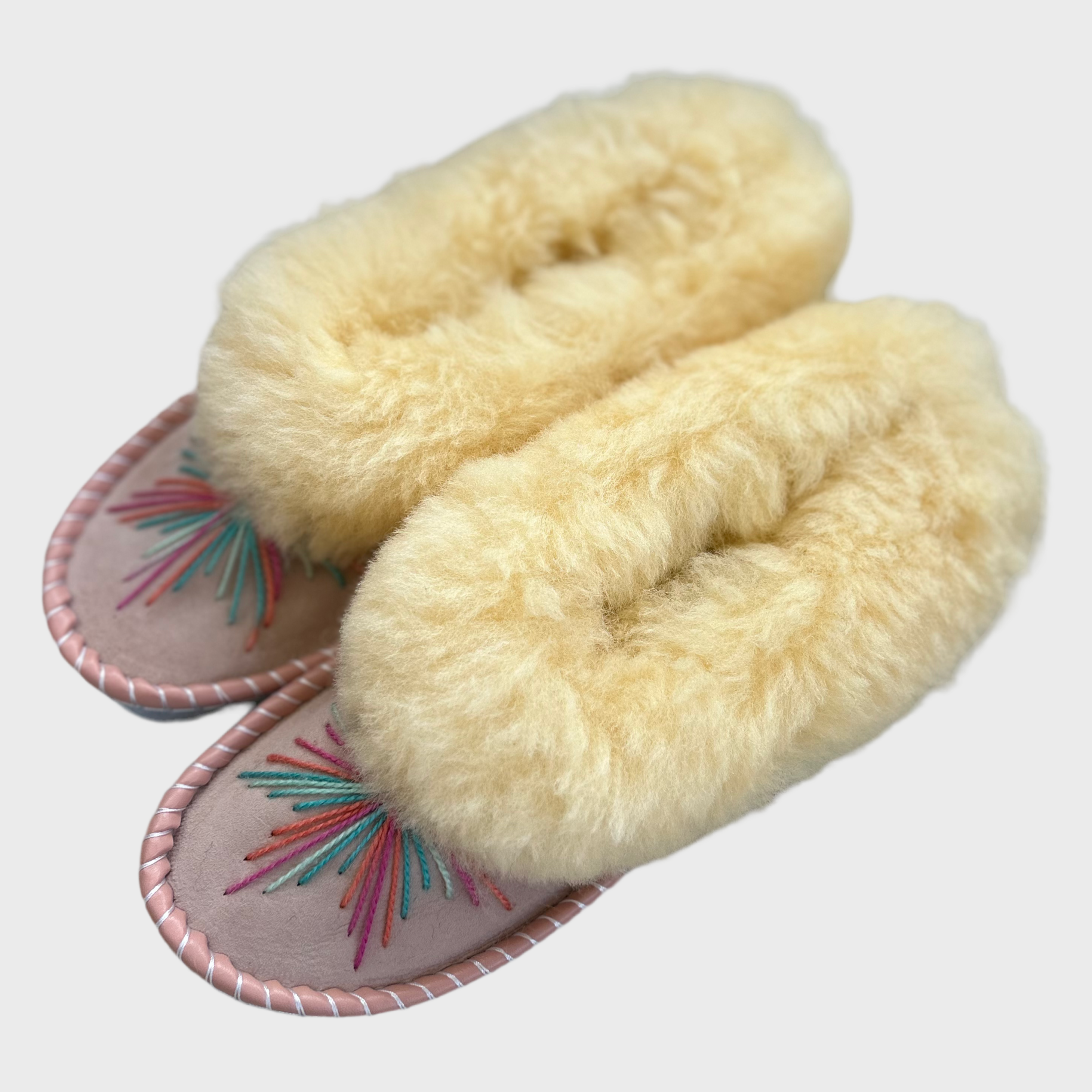 Sheepskin Moccasin Slippers