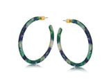 Hortense Resin Statement Hoop Earrings