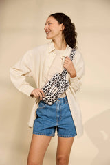 Harry Leopard Fanny Pack in Ecru