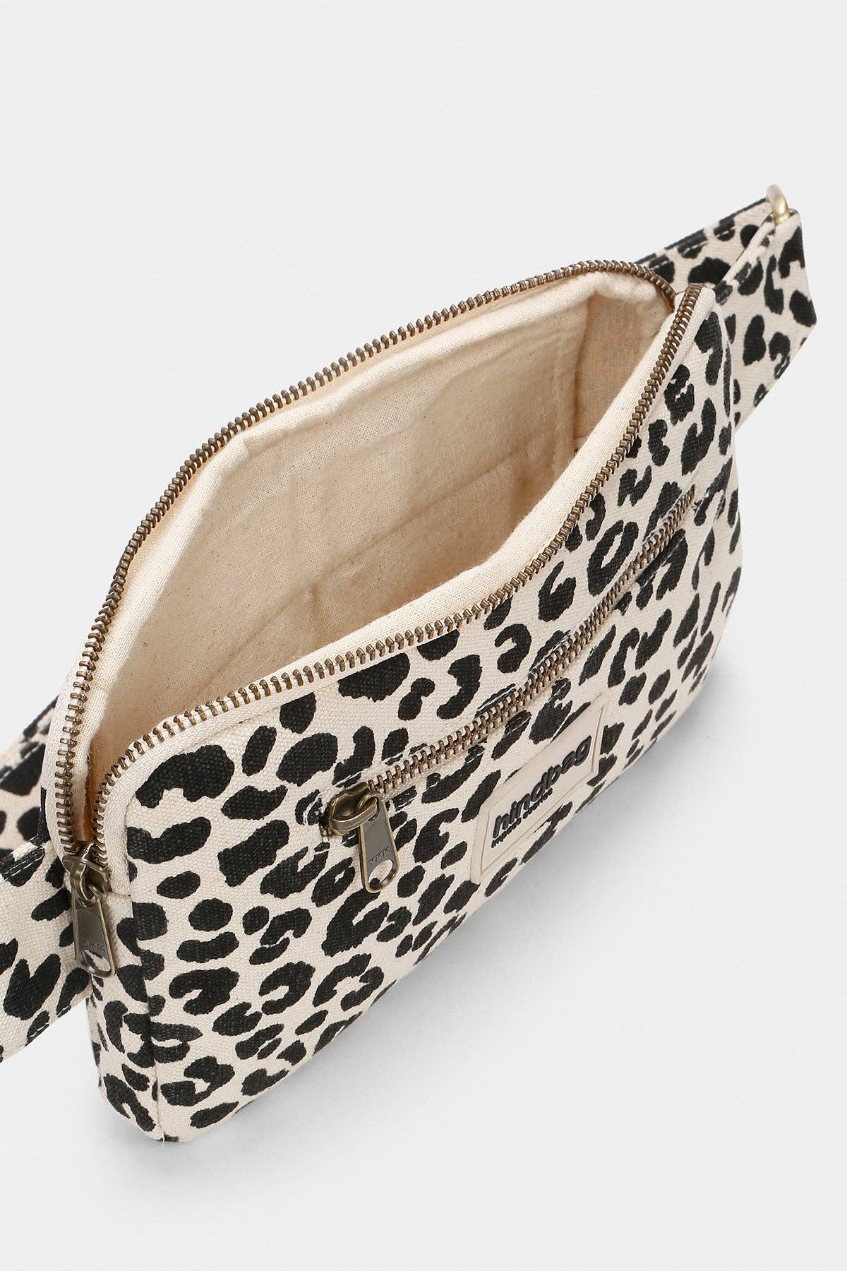 Harry Leopard Fanny Pack in Ecru