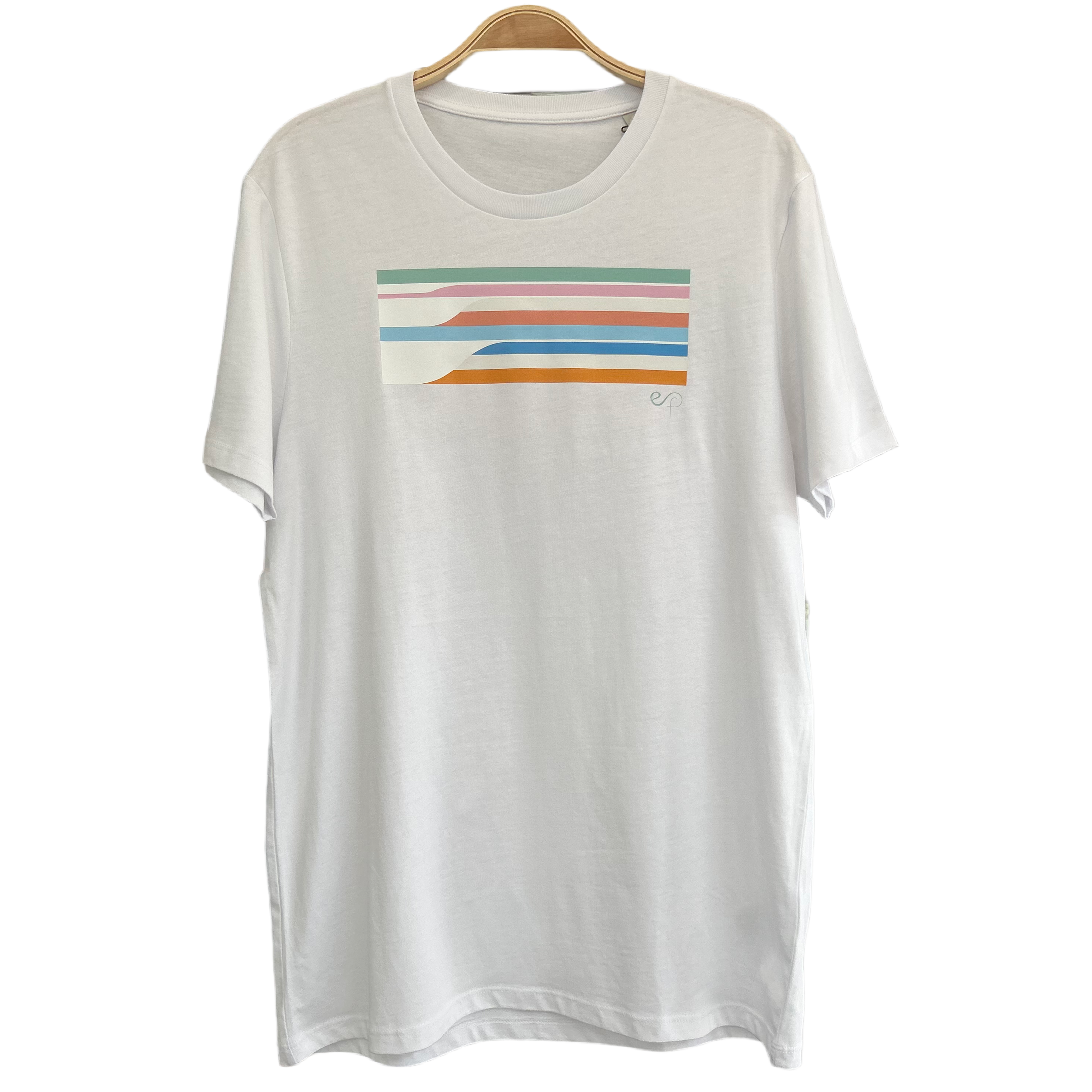 Organic cotton 'Wave' t-shirt by ebbflowcornwall