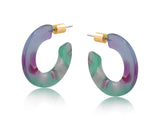 Austin Resin Hoop Earrings