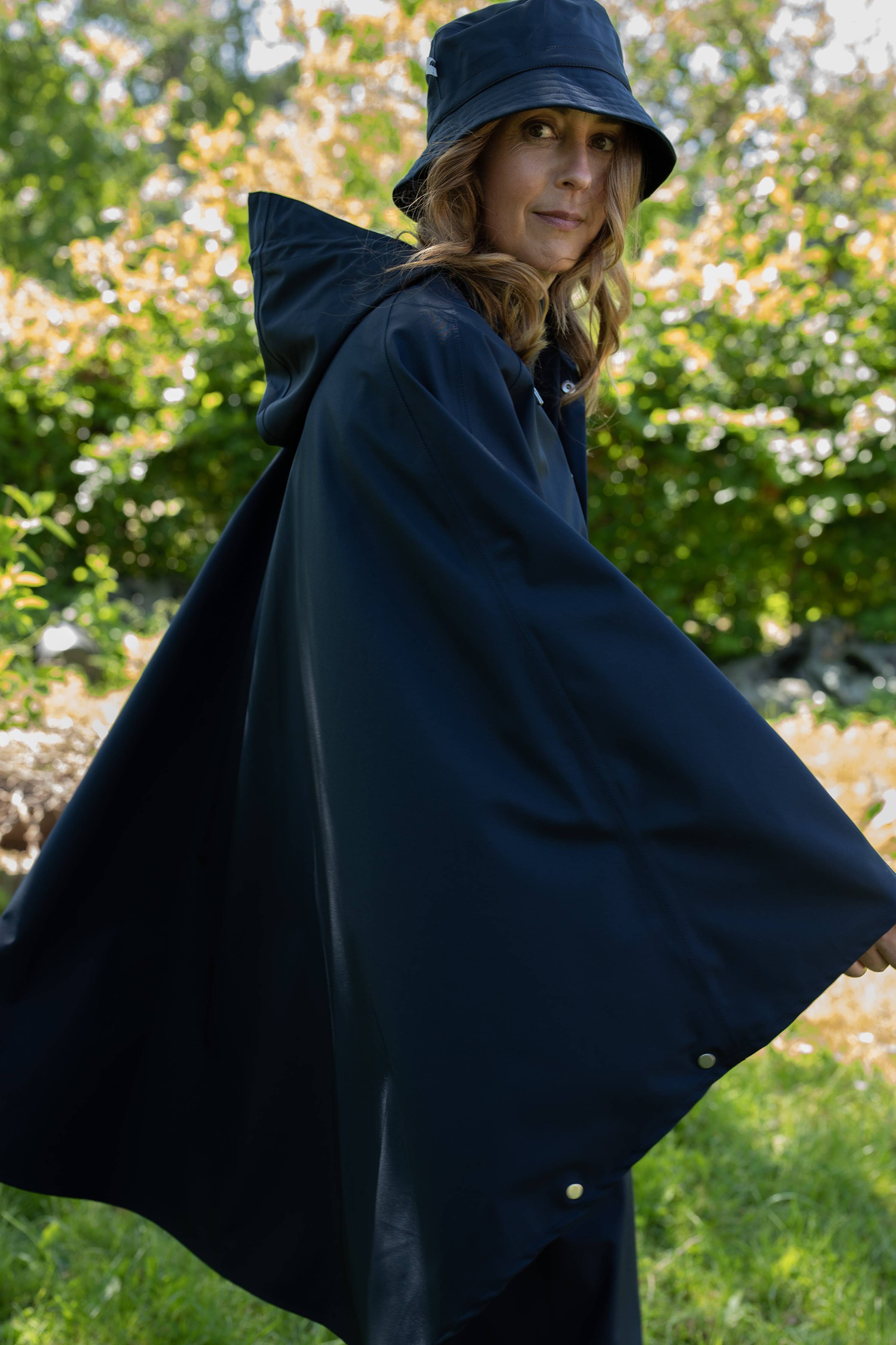 Danerain Poncho Dk Navy