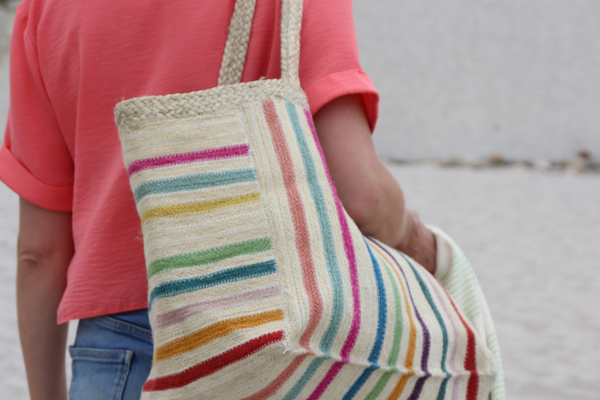 Horizon Jute Beach Bag