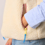 Sleeveless Sherpa Zip Jacket - Ebbflowcornwall
