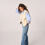 Sleeveless Sherpa Zip Jacket - Ebbflowcornwall