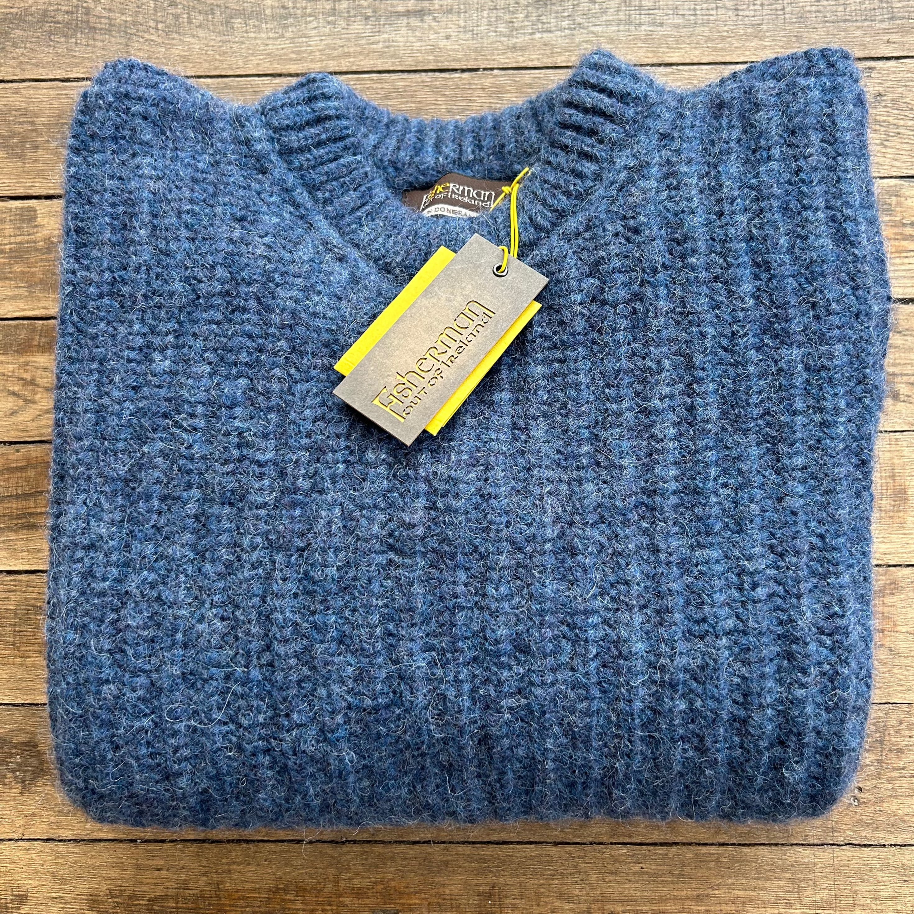 Fishermen Out of Ireland Chunky Ribbed Crew Jumper