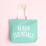 'Beach Essentials' Canvas Bag
