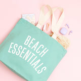 'Beach Essentials' Canvas Bag