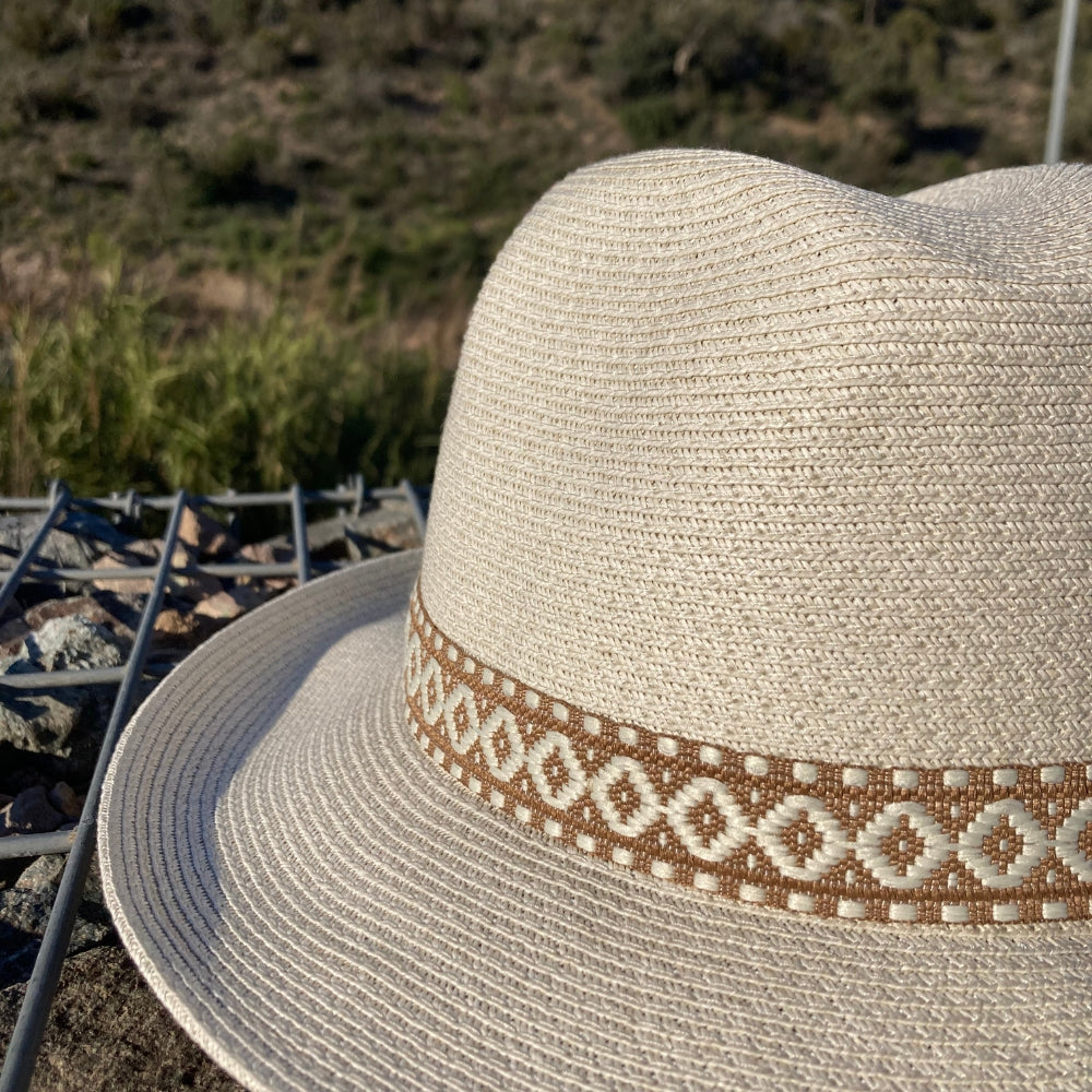 Travaux En Cours Braided Band Sun Hat