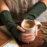 Brea Wrist Warmers in Alpaca Knit