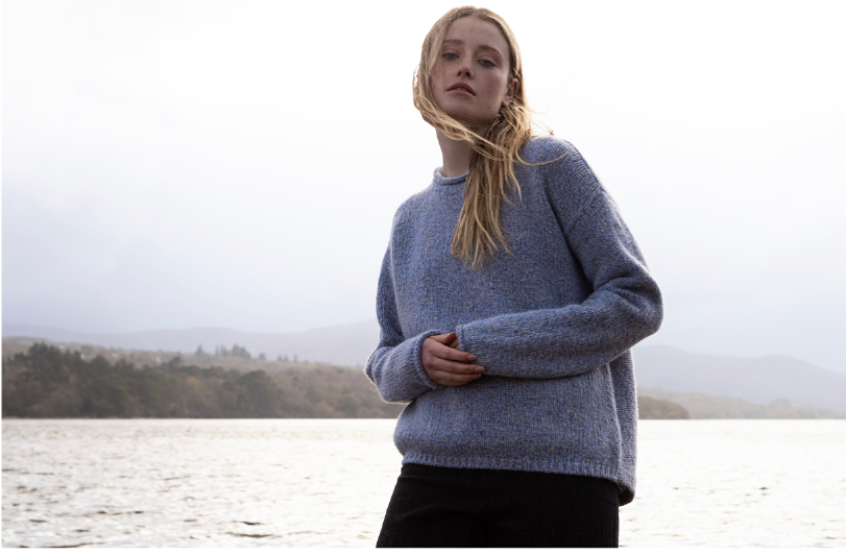 Fishermen Out of Ireland Merino/Alpaca Blend Roll Neck