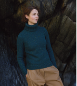 Fisherman Out of Ireland Roll Neck - Scots Pine