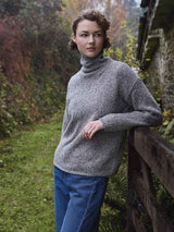 Fisherman Out of Ireland Slouchy Funnel Neck