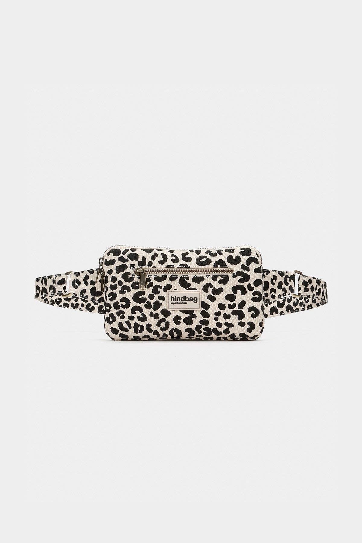 Harry Leopard Fanny Pack in Ecru
