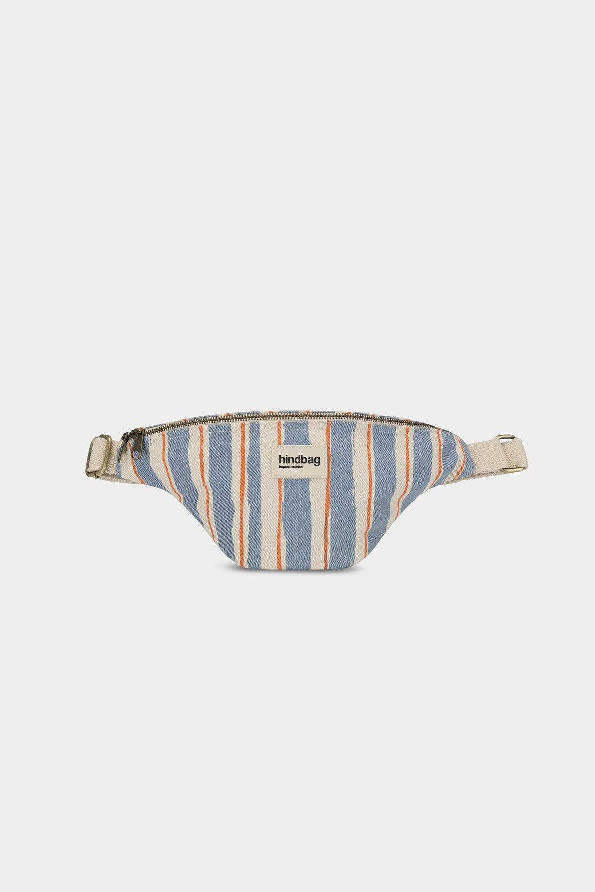 Olivia Orange and Blue Striped Bumbag