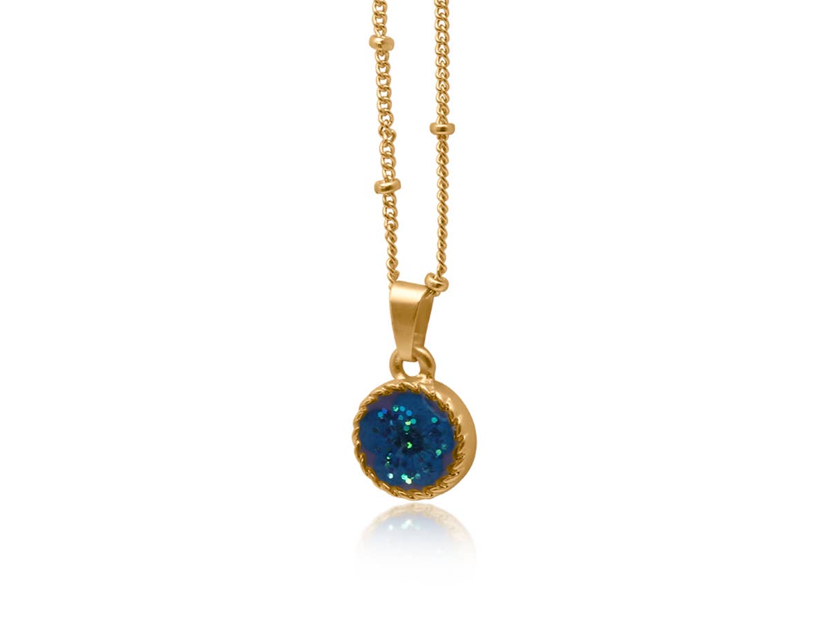 Amelia Wildflower Small Pendant Necklace - Ebbflowcornwall